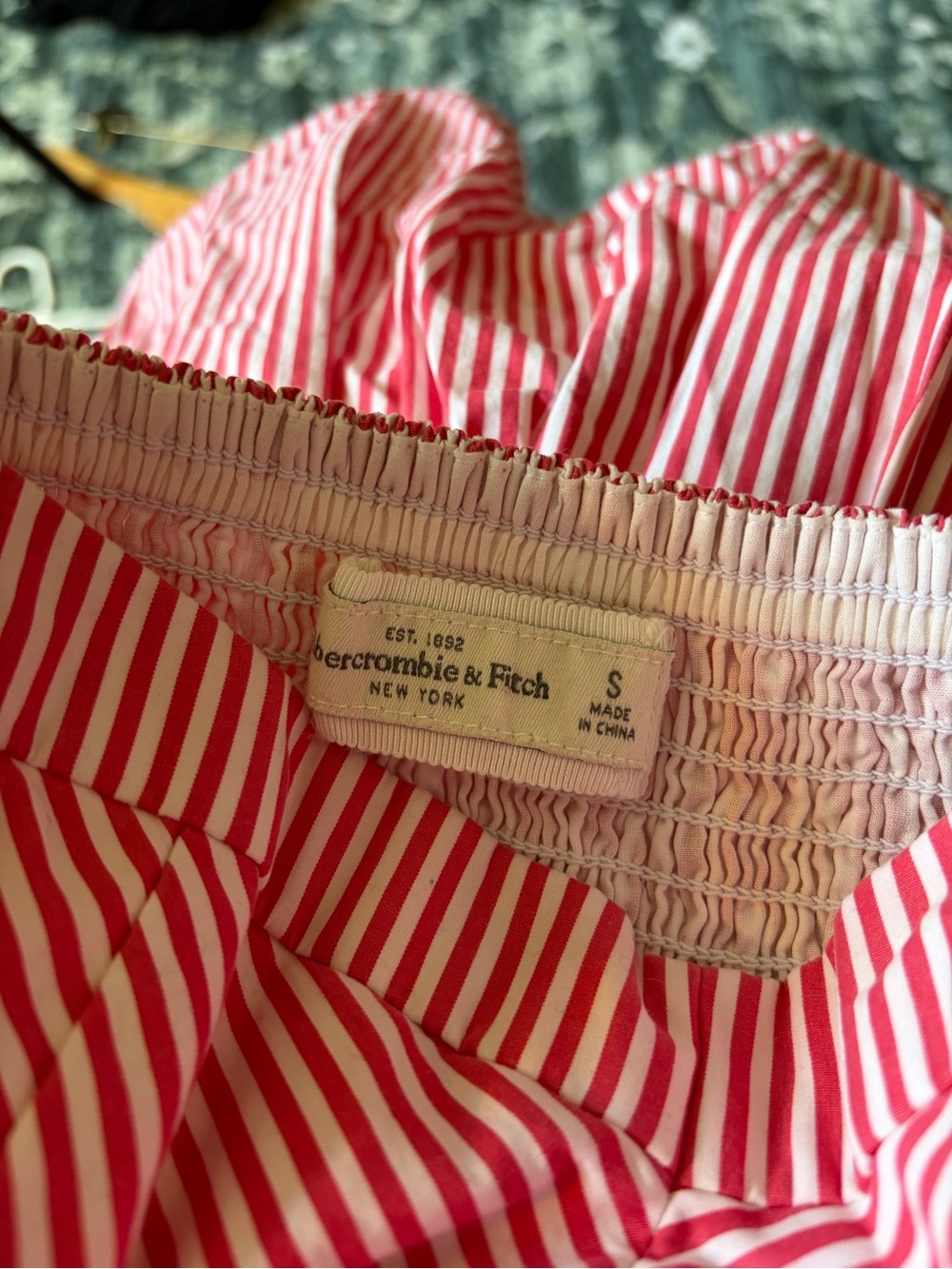 Abercrombie & Fitch Y2K Red and White Striped Strapless Whitney Dress - Picture 3 of 11